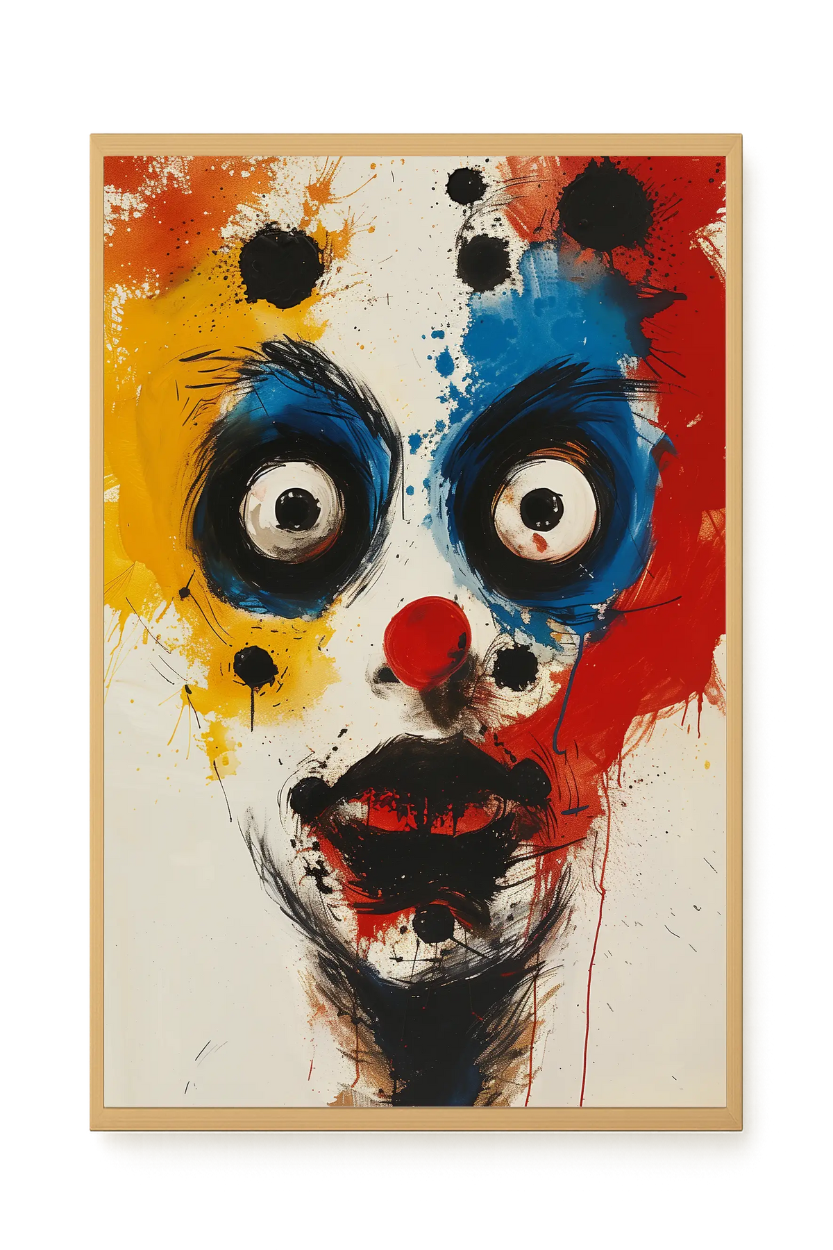 Expressive Abstract Face Canvas Print