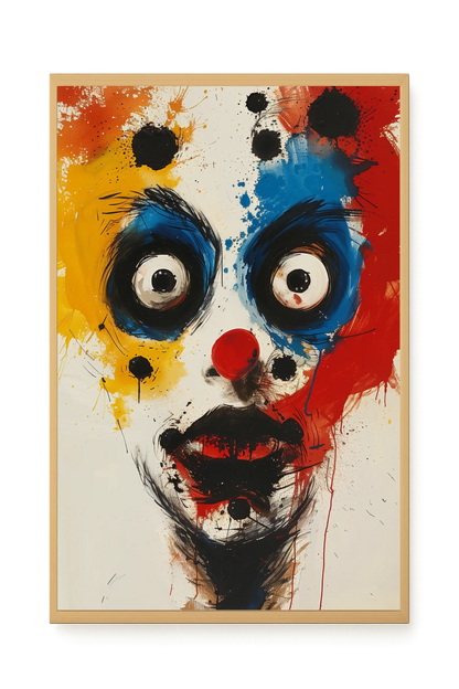 Expressive Abstract Face Canvas Print