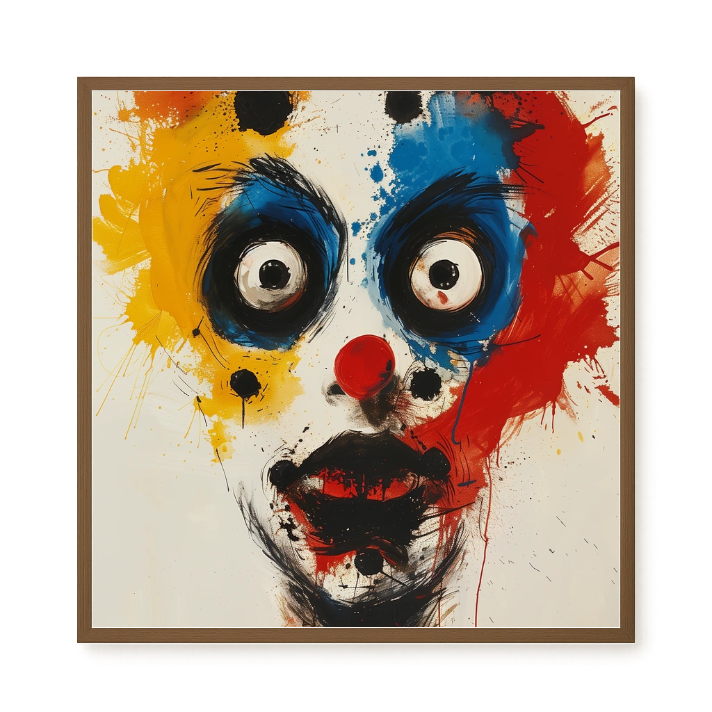 Expressive Abstract Face Canvas Print