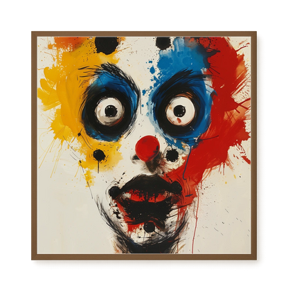 Expressive Abstract Face Canvas Print