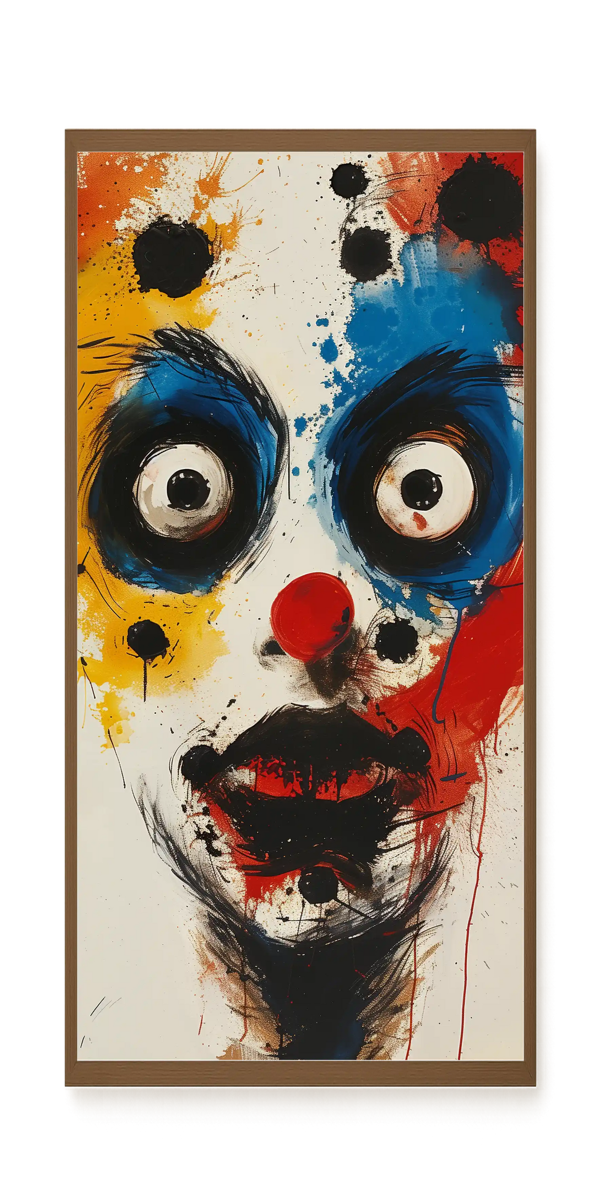 Expressive Abstract Face Canvas Print