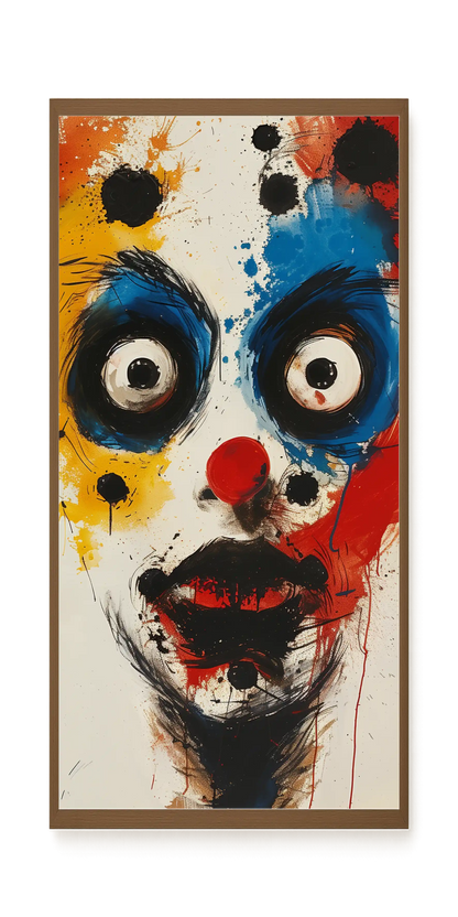 Expressive Abstract Face Canvas Print