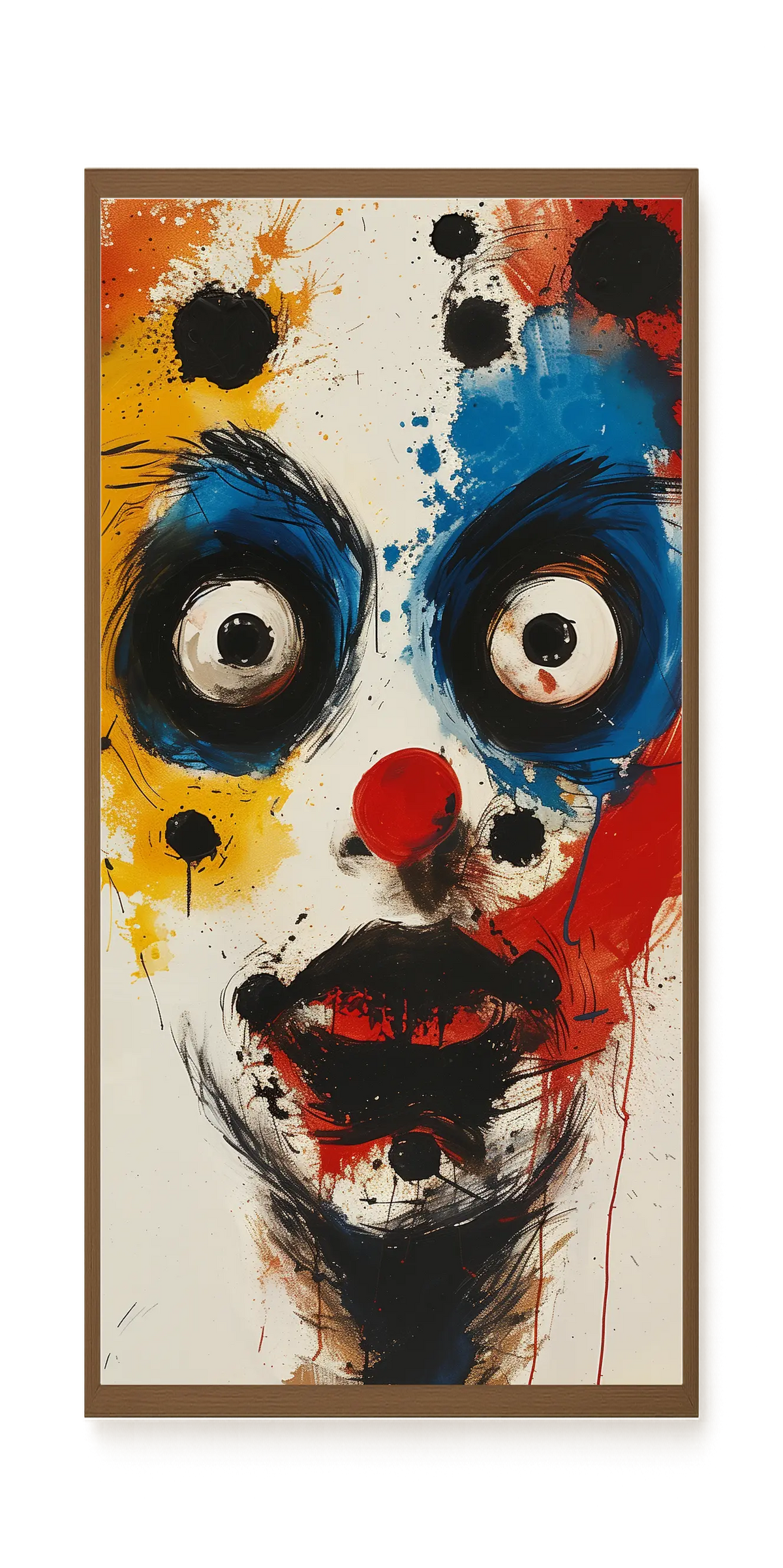 Expressive Abstract Face Canvas Print