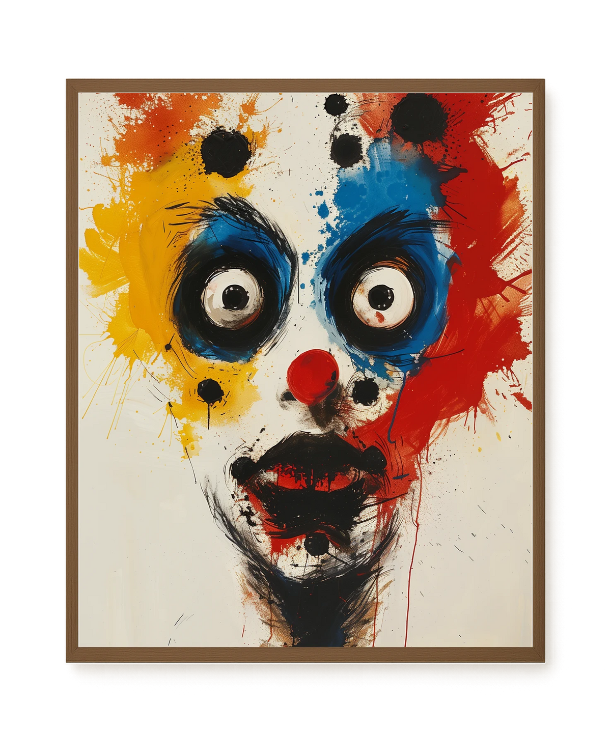 Expressive Abstract Face Canvas Print