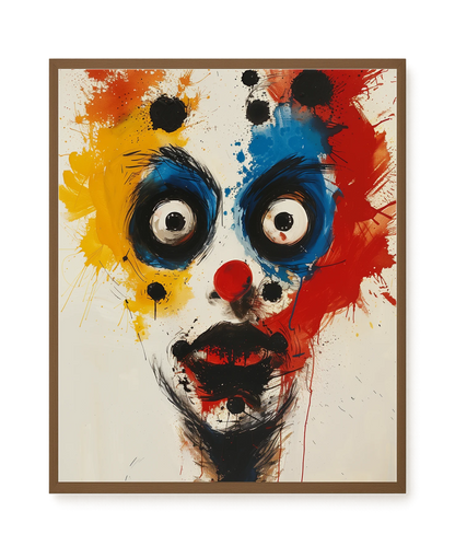 Expressive Abstract Face Canvas Print