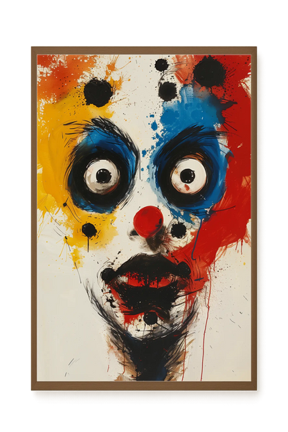 Expressive Abstract Face Canvas Print