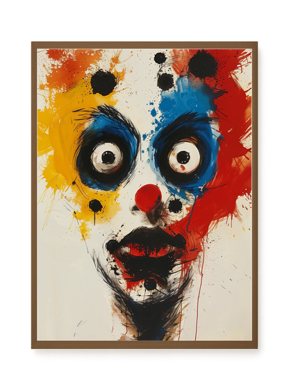 Expressive Abstract Face Canvas Print