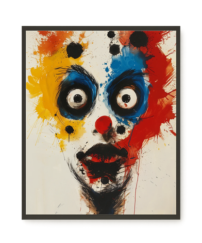 Expressive Abstract Face Canvas Print