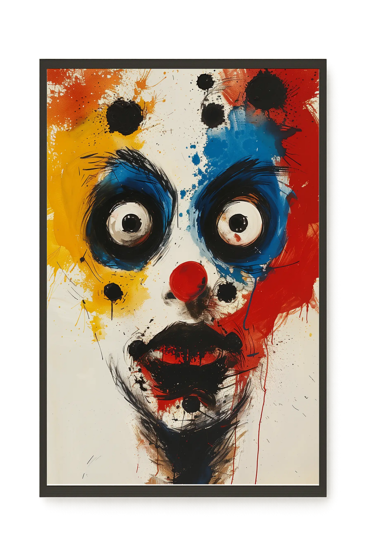 Expressive Abstract Face Canvas Print