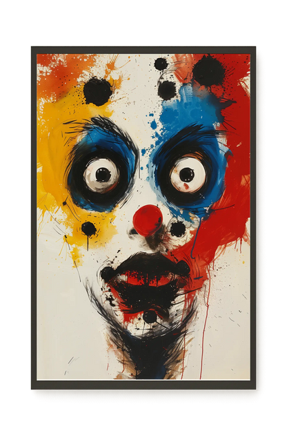 Expressive Abstract Face Canvas Print