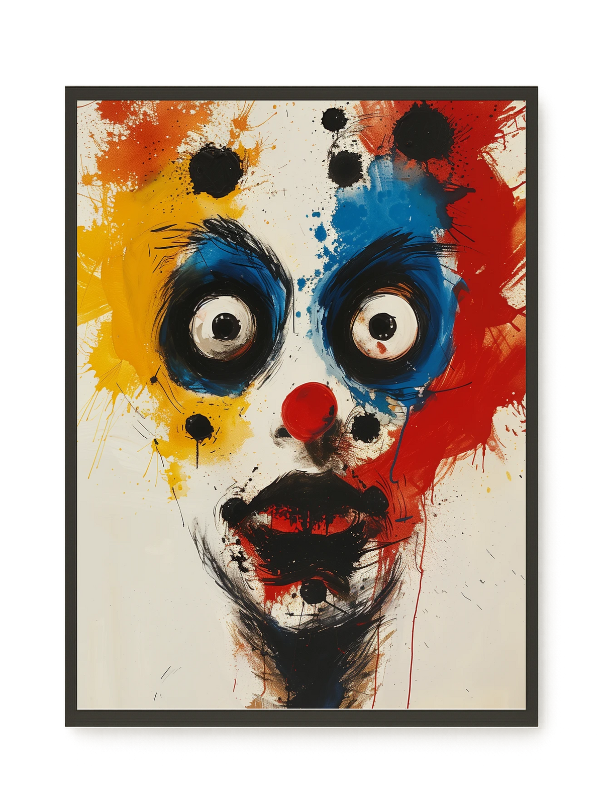 Expressive Abstract Face Canvas Print