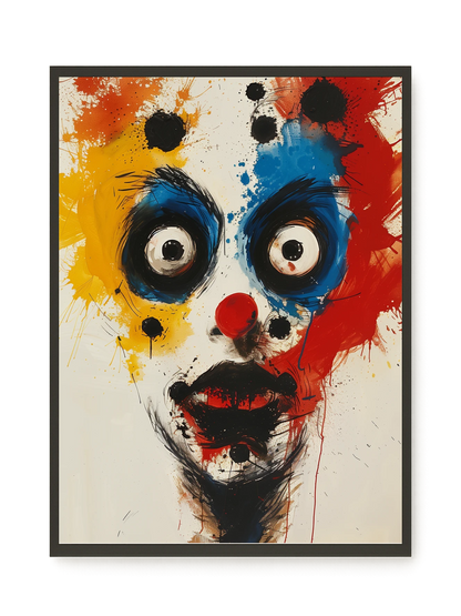 Expressive Abstract Face Canvas Print