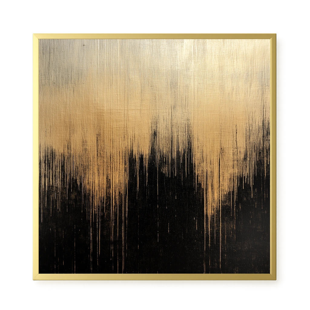 Elegant Dark Abstraction Canvas Wall Art
