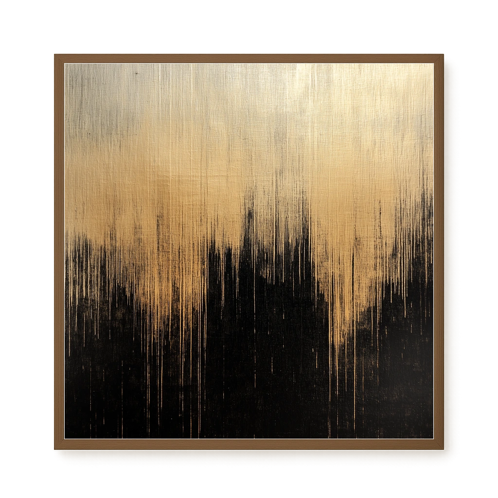 Elegant Dark Abstraction Canvas Wall Art
