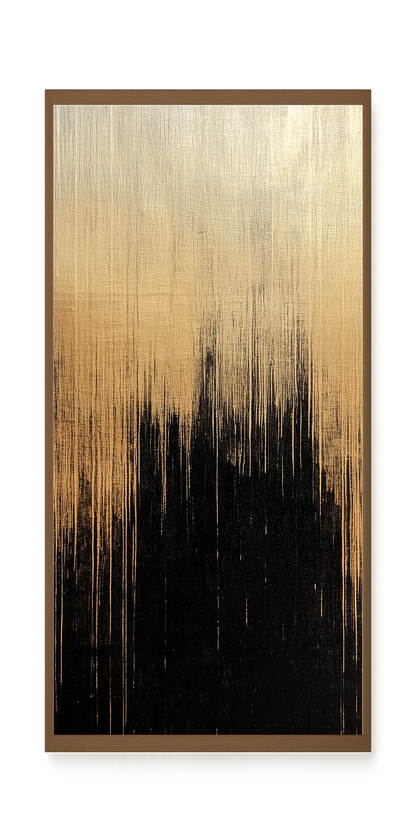 Elegant Dark Abstraction Canvas Wall Art