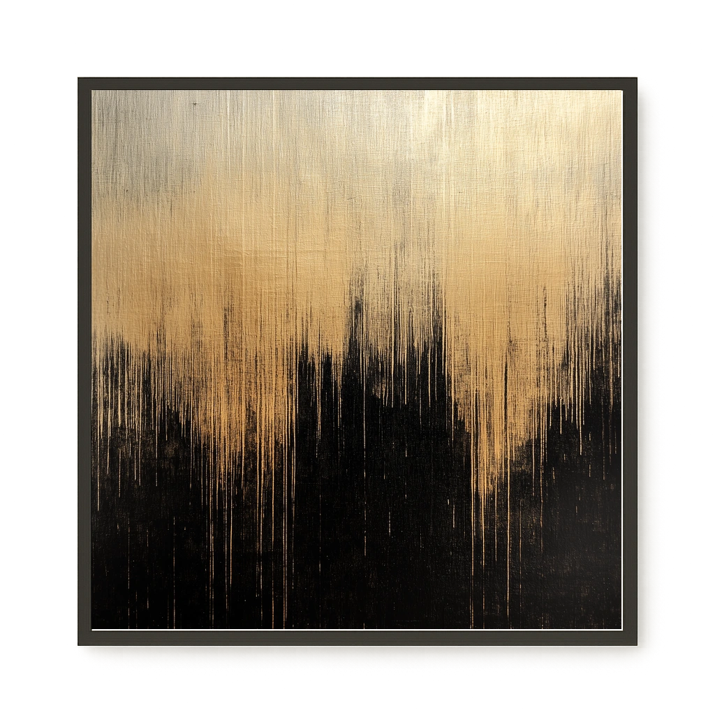 Elegant Dark Abstraction Canvas Wall Art