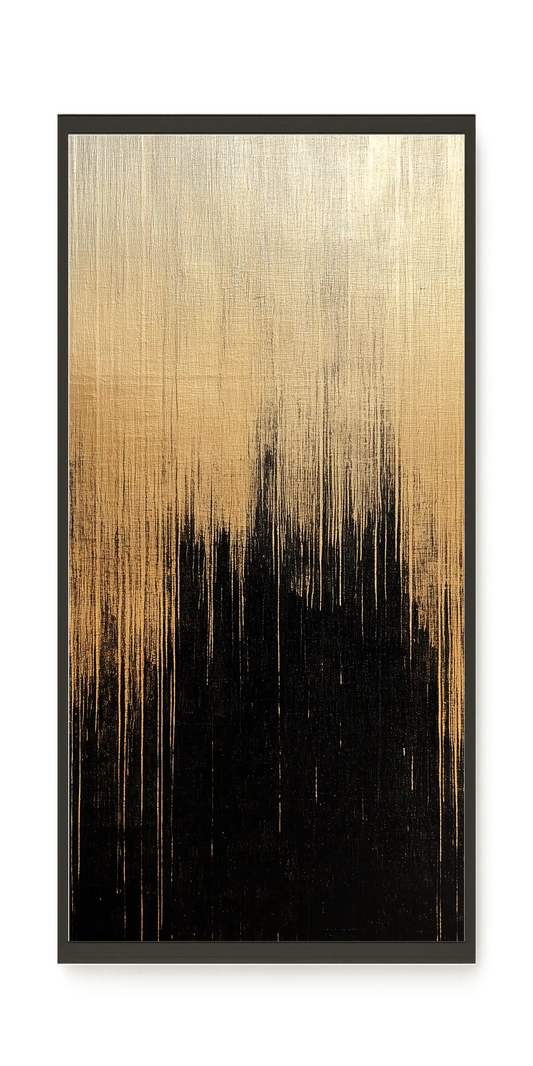 Elegant Dark Abstraction Canvas Wall Art