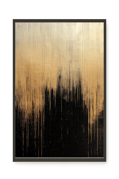 Elegant Dark Abstraction Canvas Wall Art