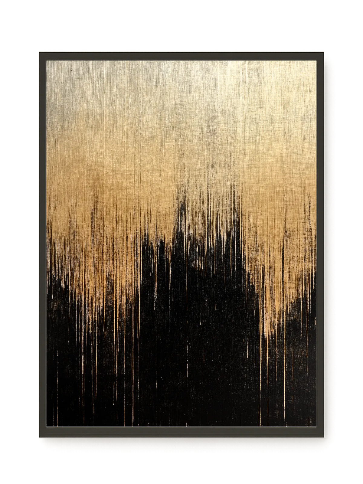 Elegant Dark Abstraction Canvas Wall Art