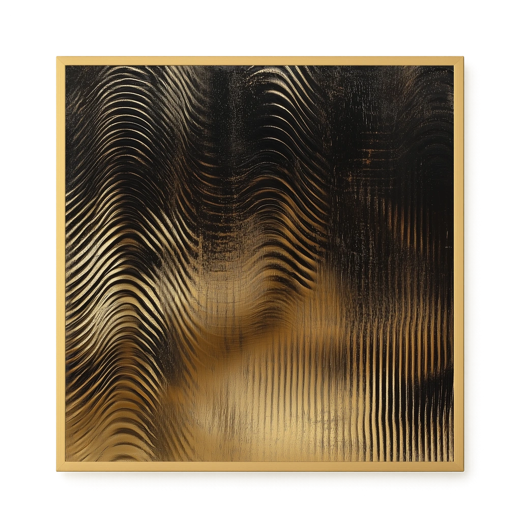 Golden Waves Canvas Print
