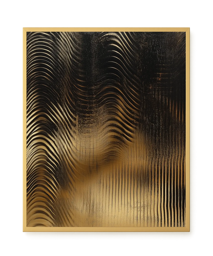 Golden Waves Canvas Print