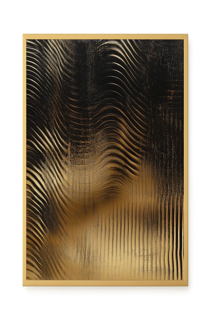Golden Waves Canvas Print