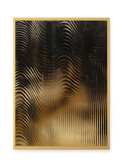Golden Waves Canvas Print