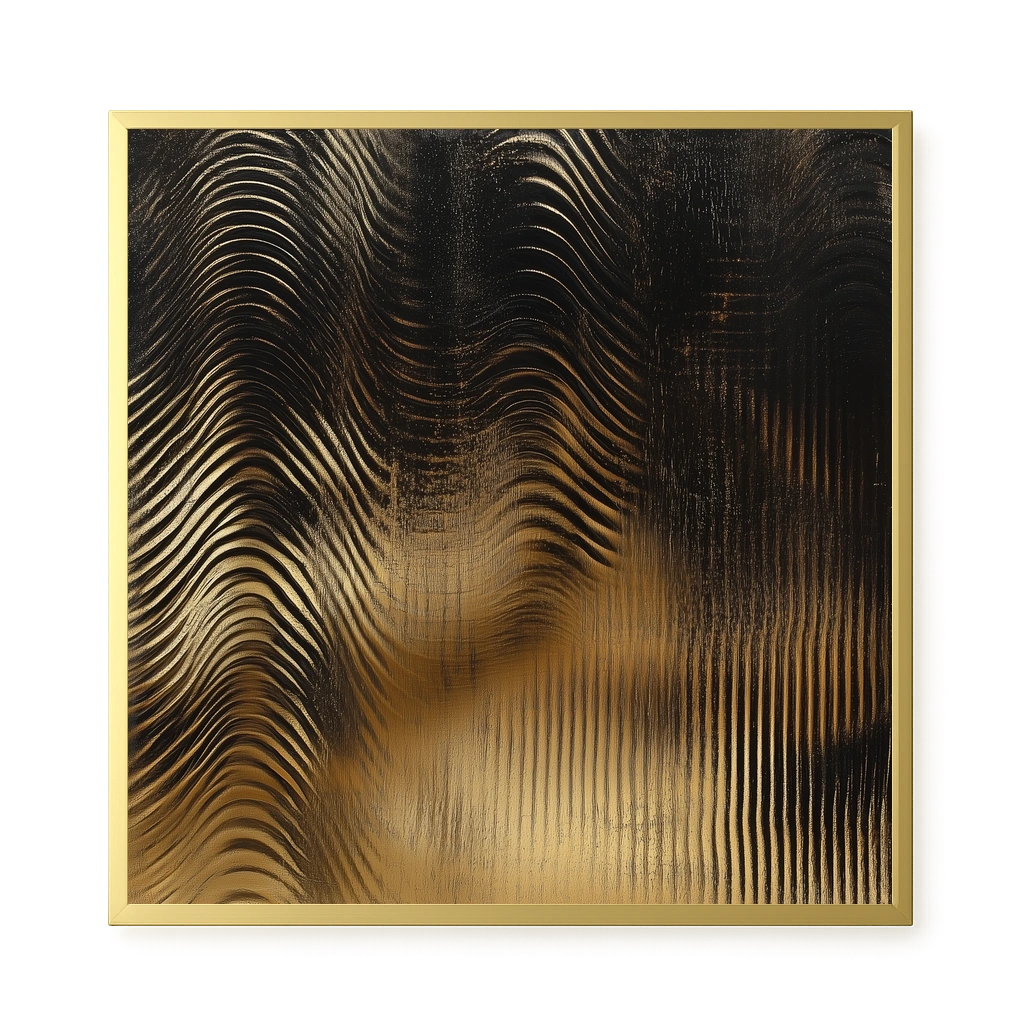 Golden Waves Canvas Print
