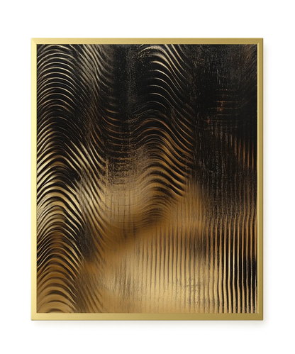 Golden Waves Canvas Print