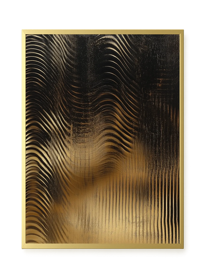Golden Waves Canvas Print