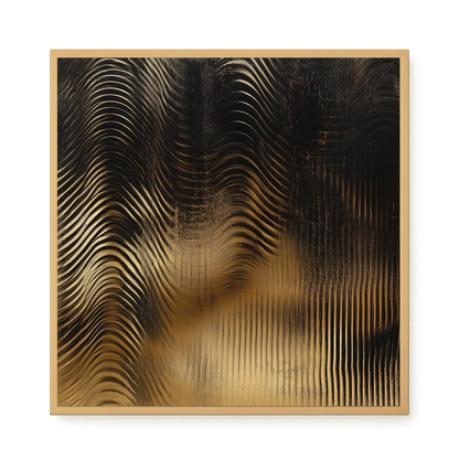 Golden Waves Canvas Print