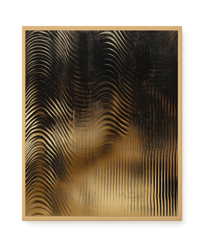 Golden Waves Canvas Print
