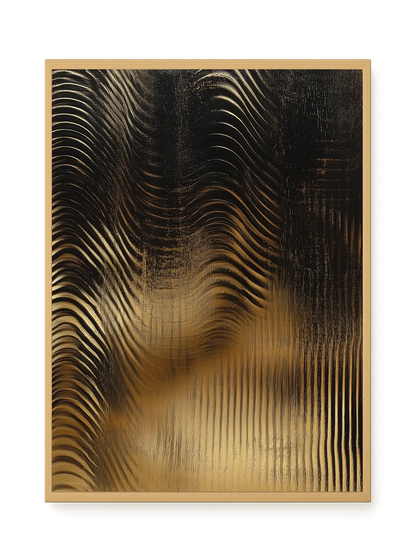 Golden Waves Canvas Print