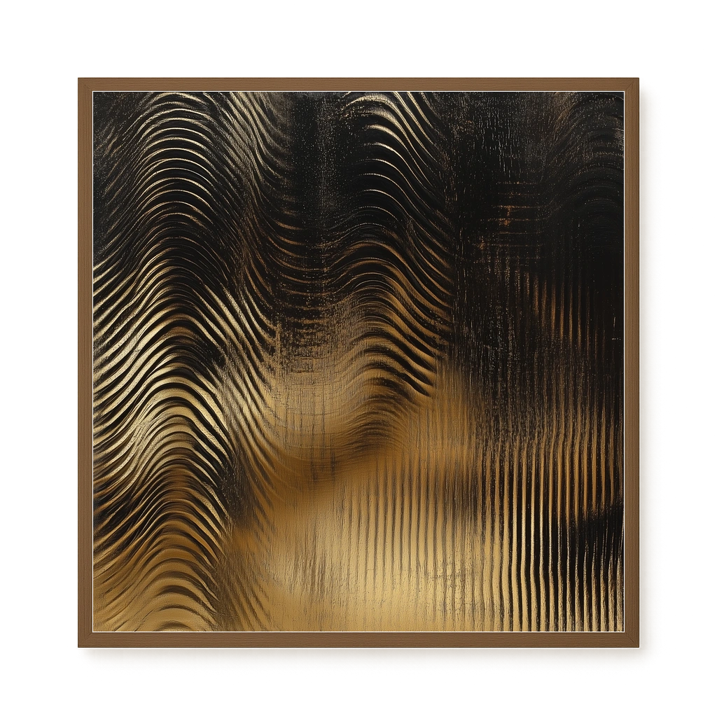 Golden Waves Canvas Print