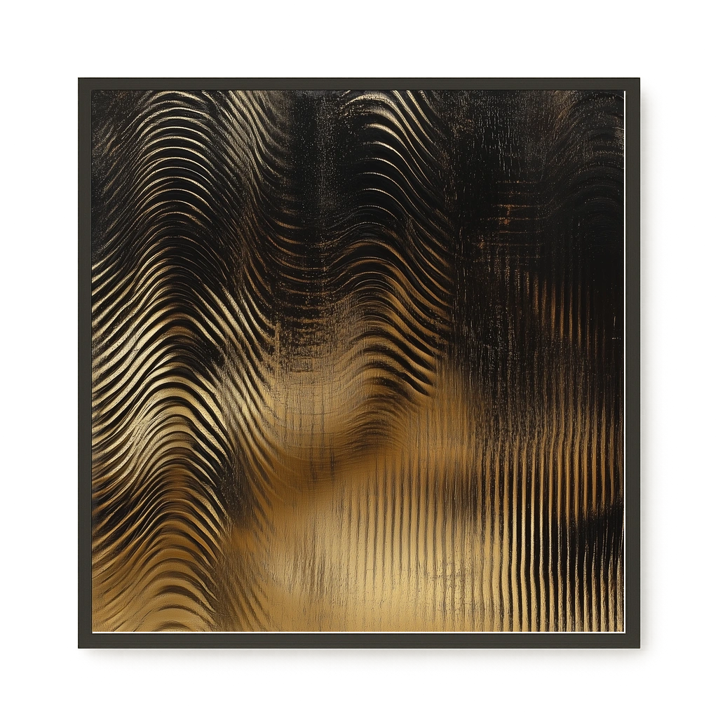 Golden Waves Canvas Print