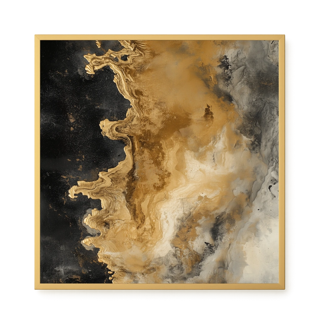 Metallic Flow Canvas Print