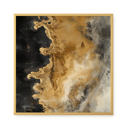 Metallic Flow Canvas Print