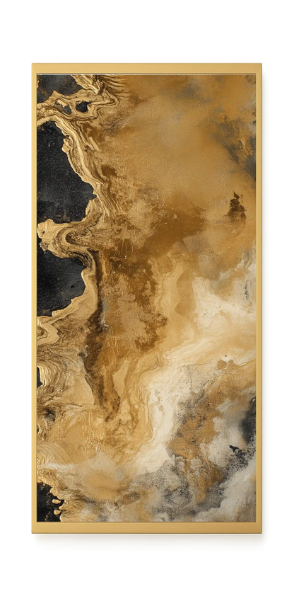 Metallic Flow Canvas Print