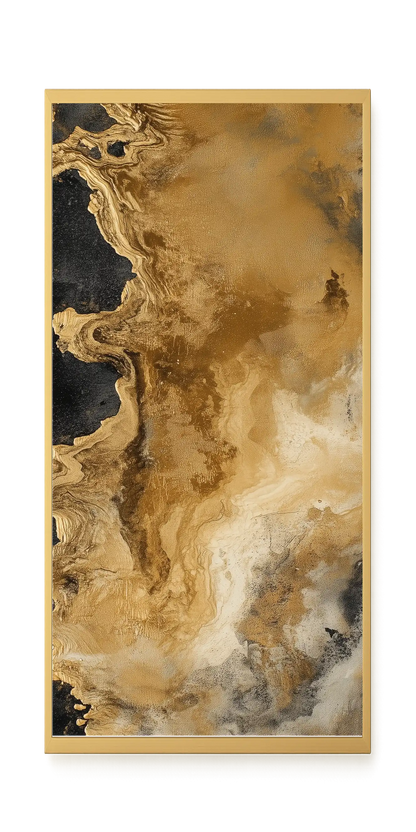 Metallic Flow Canvas Print