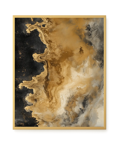 Metallic Flow Canvas Print