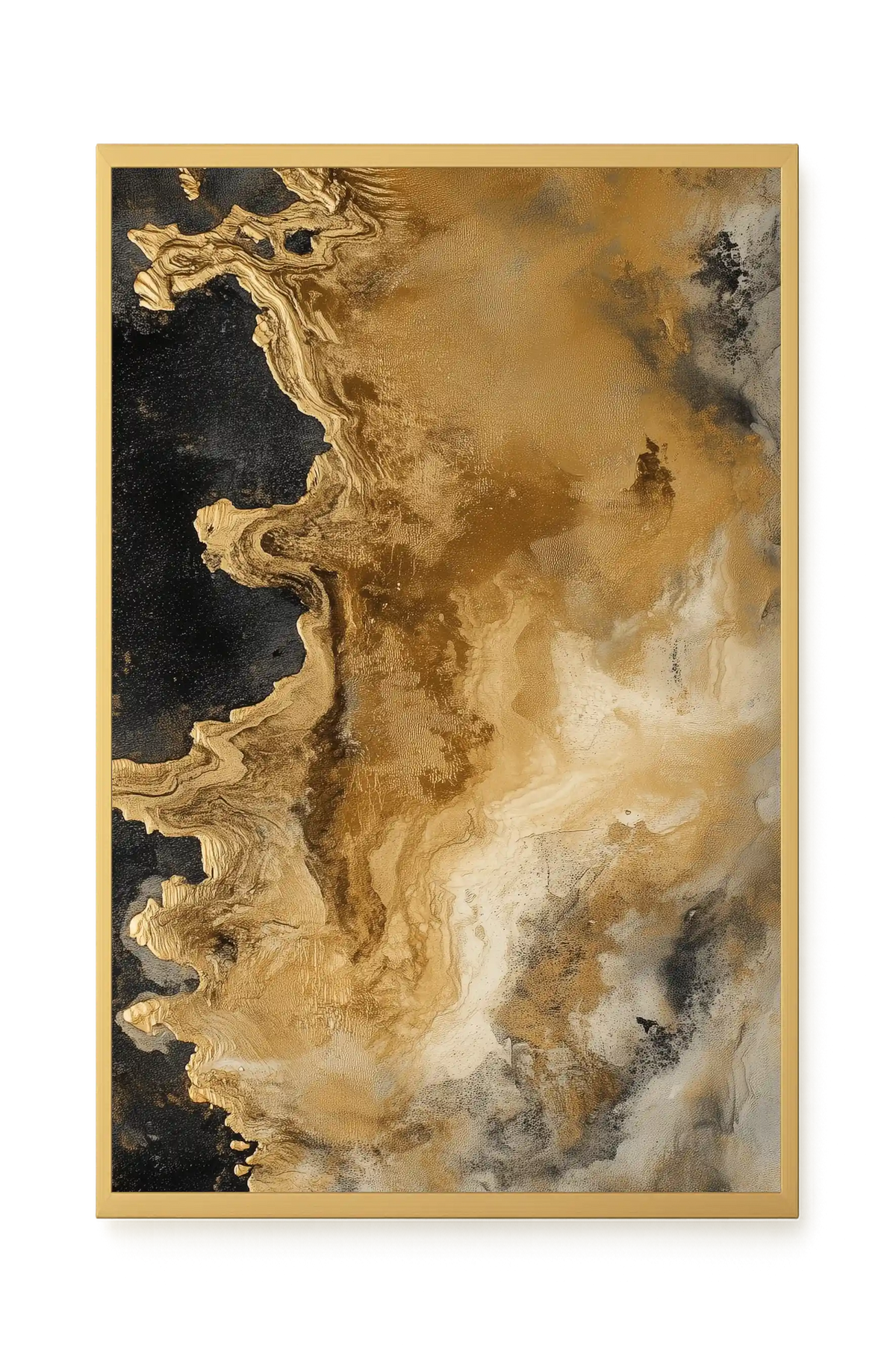 Metallic Flow Canvas Print