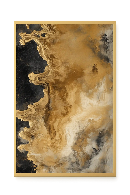 Metallic Flow Canvas Print