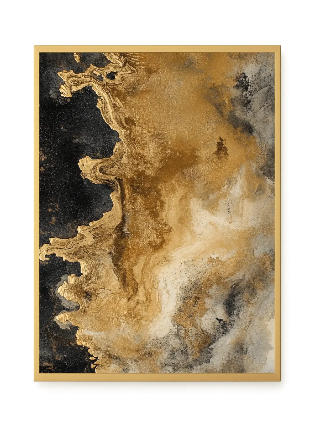 Metallic Flow Canvas Print