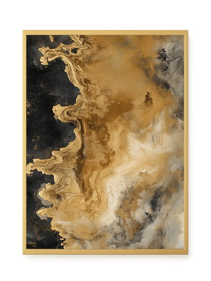 Metallic Flow Canvas Print