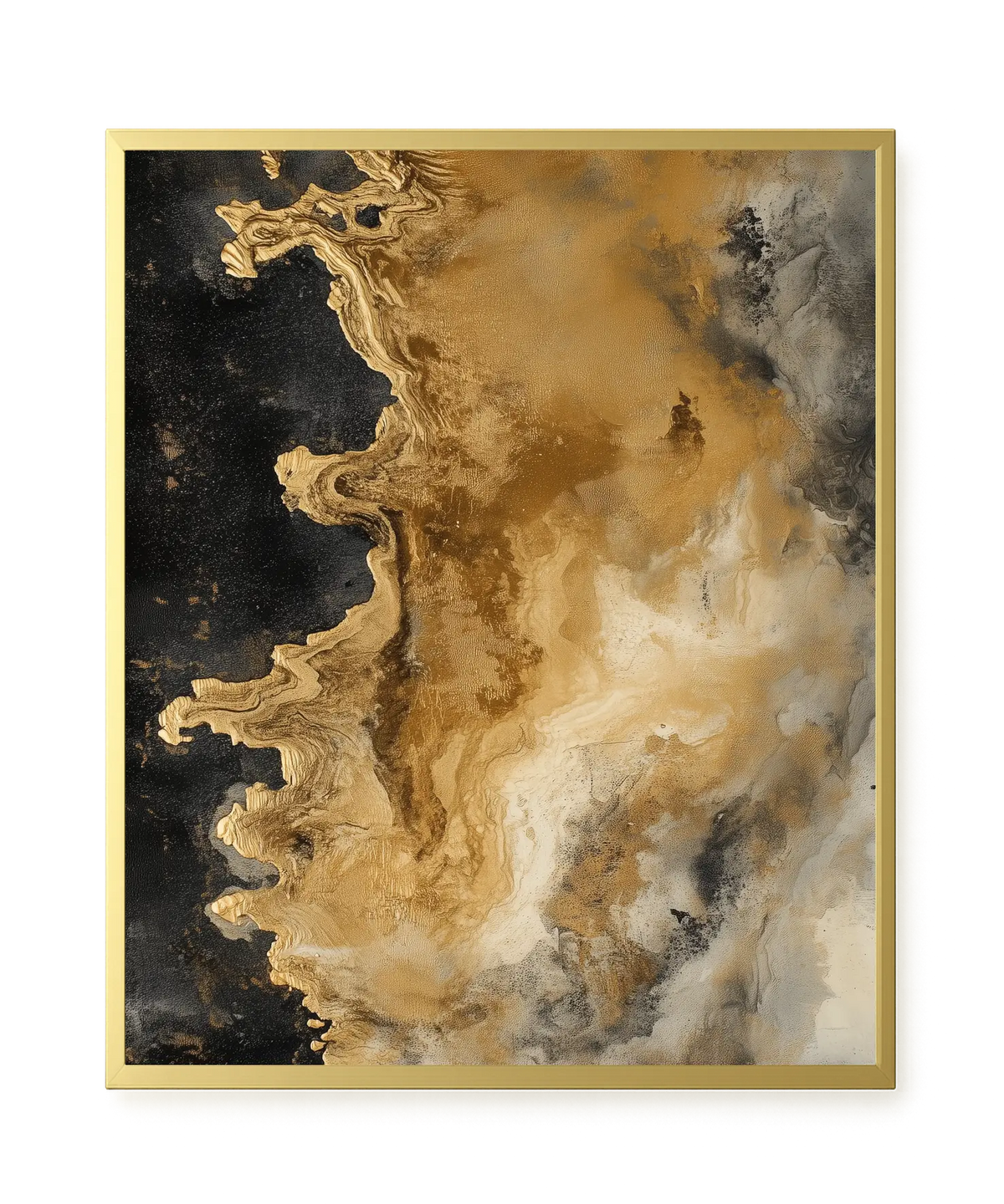 Metallic Flow Canvas Print
