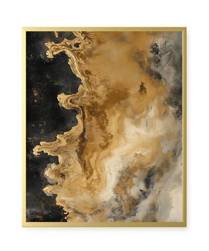 Metallic Flow Canvas Print