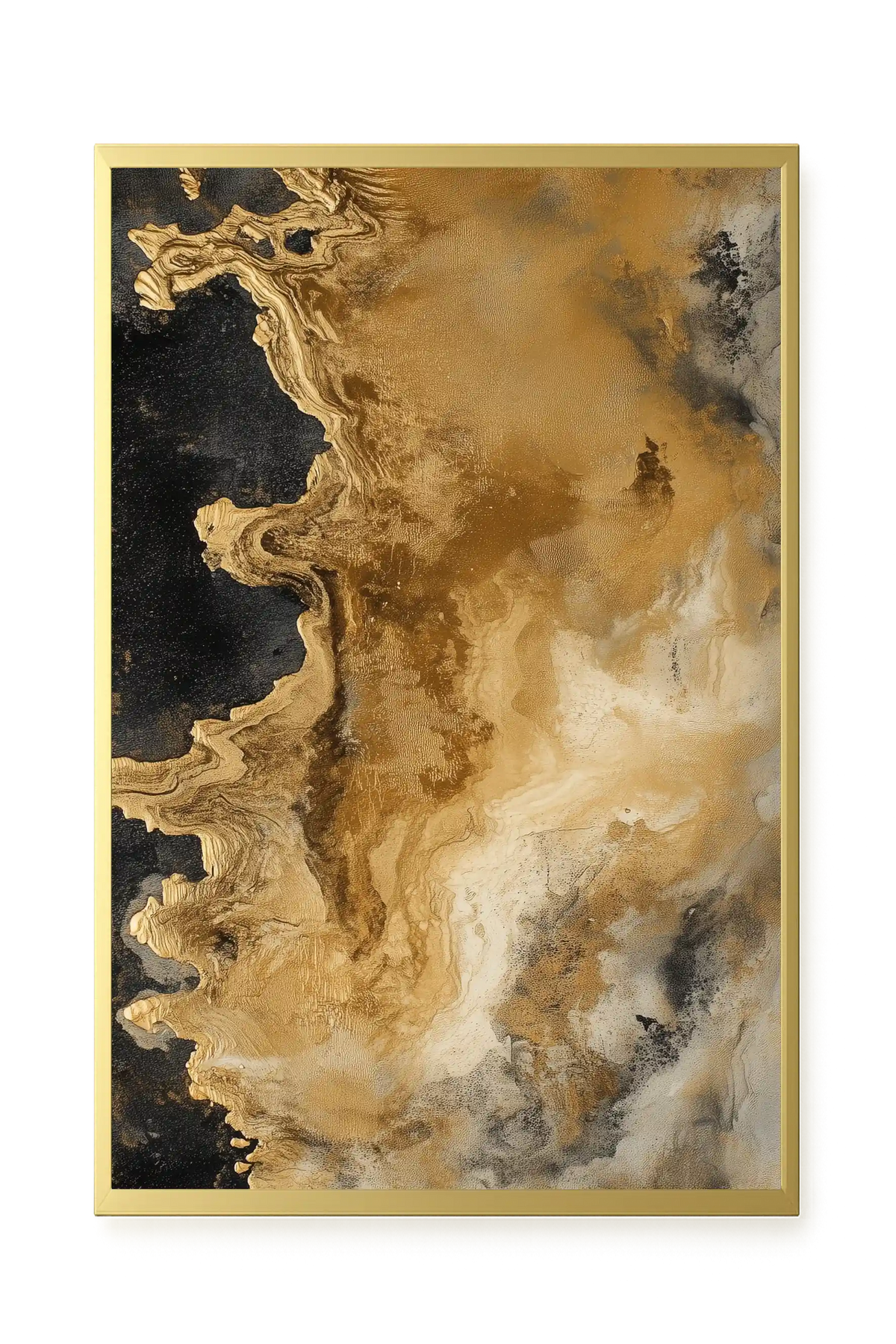 Metallic Flow Canvas Print