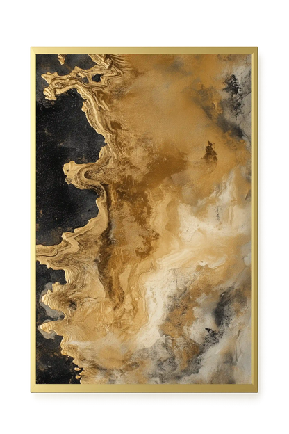 Metallic Flow Canvas Print