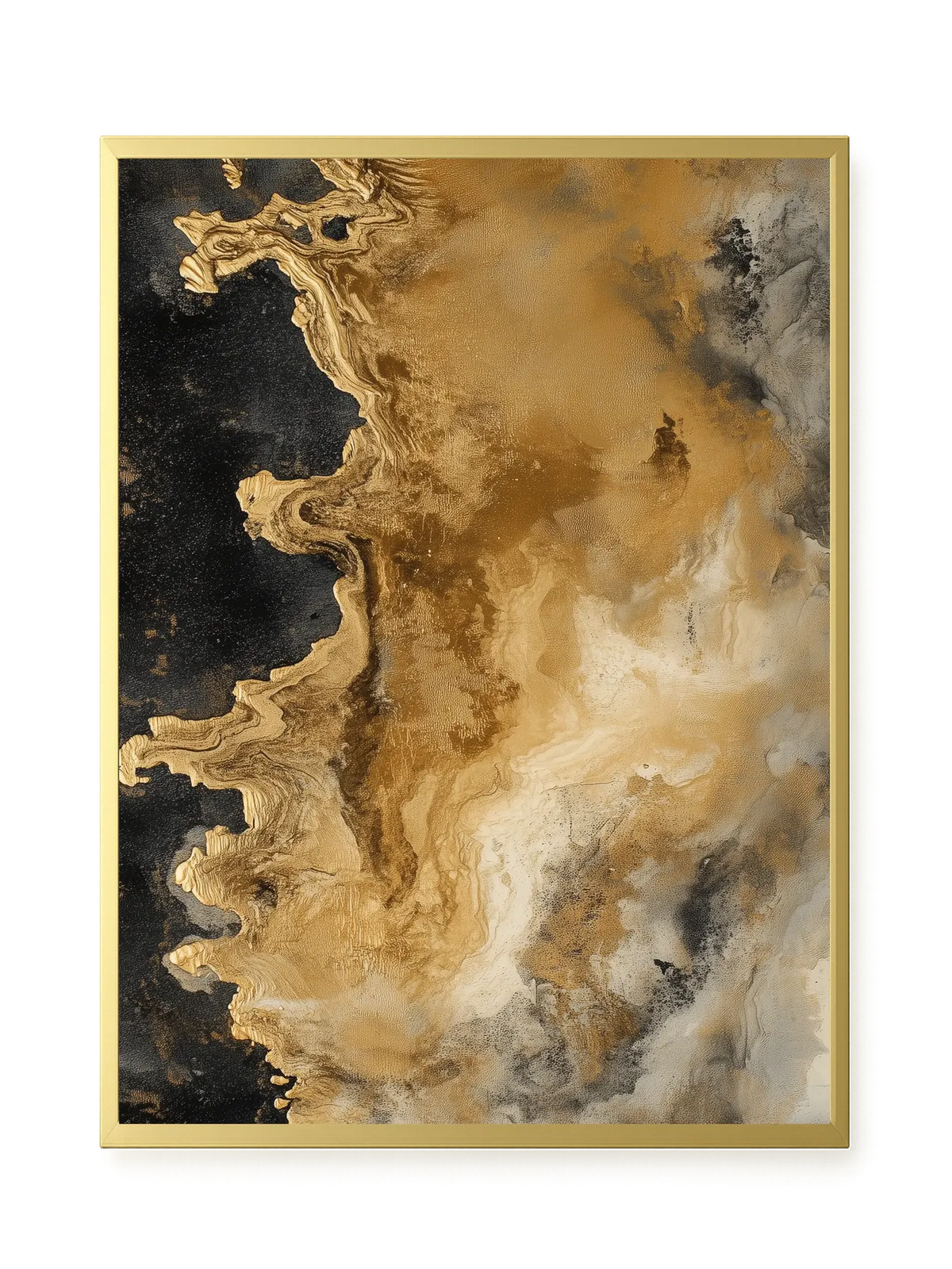 Metallic Flow Canvas Print