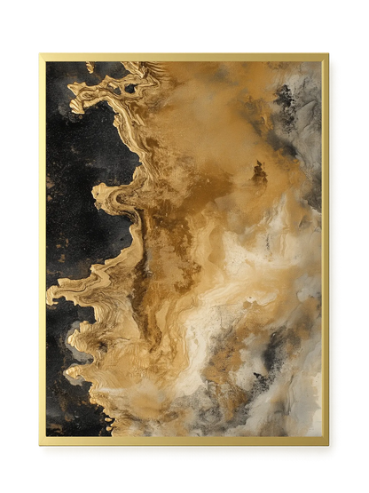 Metallic Flow Canvas Print